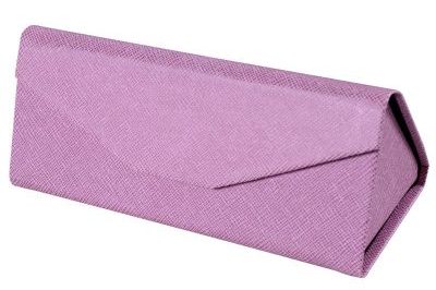 Custom logo triangle folding eyeglass glasses case (4)