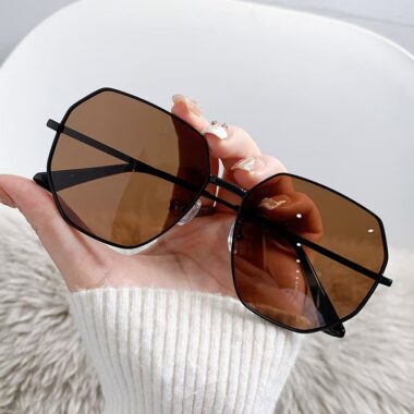 Polygon Metal Sunglasses for Women