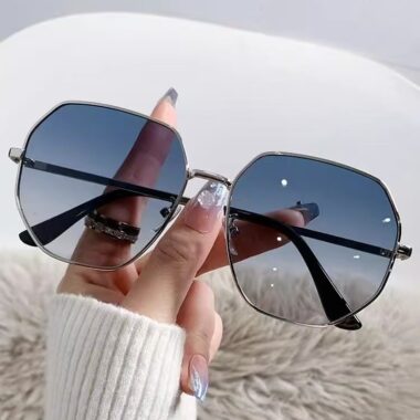 Polygon Metal Sunglasses for Women