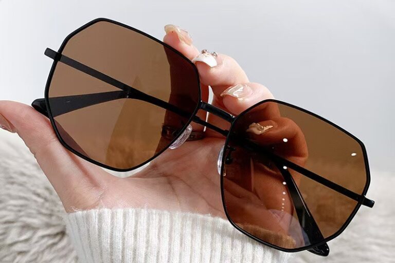 Polygon Metal Sunglasses for Women