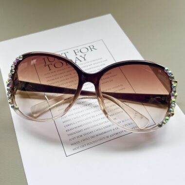 Women’s Oversized Rhinestone Sunglasses
