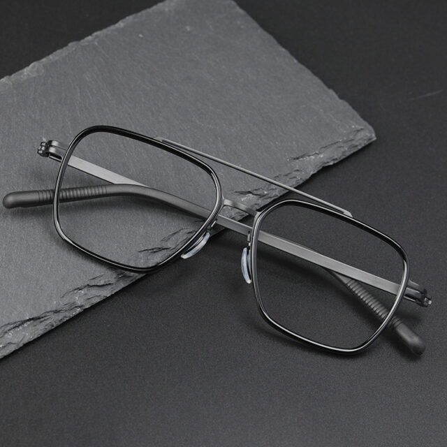 Linde Titanium Double-Bridge Eyeglass