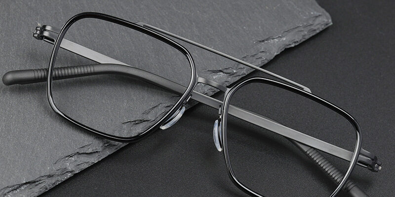 Linde Titanium Double-Bridge Eyeglass