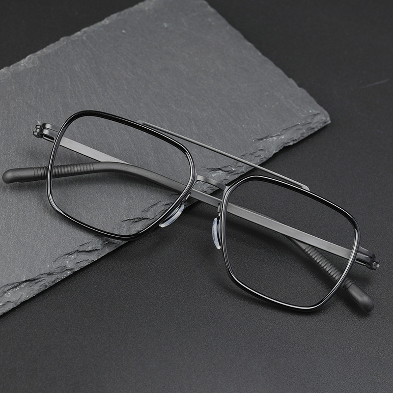 Linde Titanium Double-Bridge Eyeglass