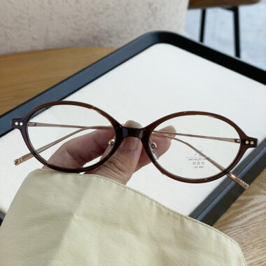 Oval Retro Round Eyeglass Frame