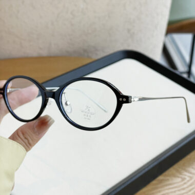 Oval Retro Round Eyeglass Frame