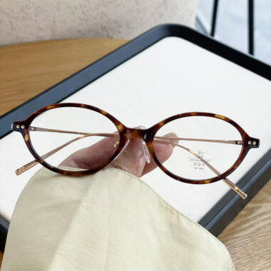 Oval Retro Round Eyeglass Frame