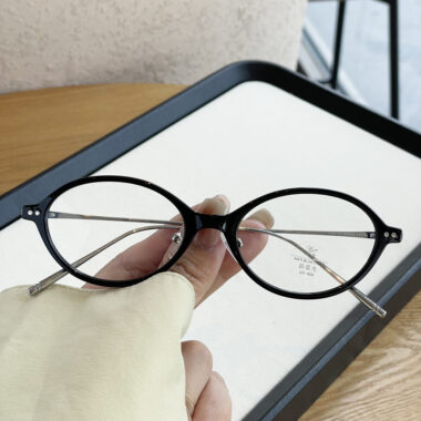 Oval Retro Round Eyeglass Frame