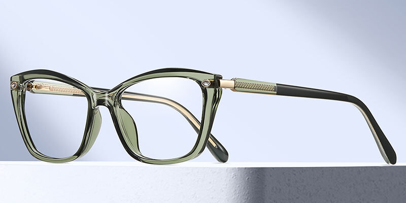 black square eyeglasses frame