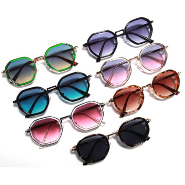 Steampunk Polygon Metal Sunglasses