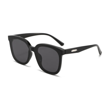 Black Polarized Sunglasses Oversized Face-Slim