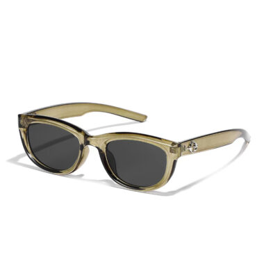 Olive Green Cat-Eye Sunglasses