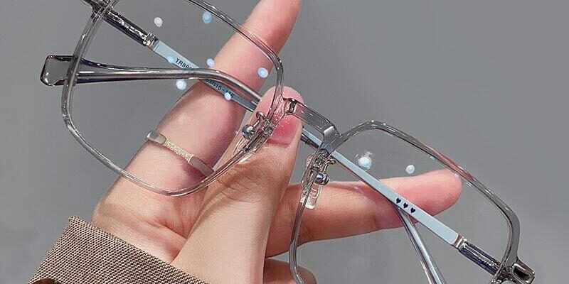 black square eyeglasses frame