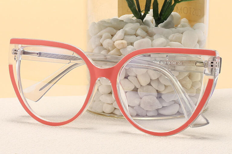 Custom Women’s Anti-Blue Light Retro Glasses Flat Lens UV400 (2) Retro anti-blue light glasses