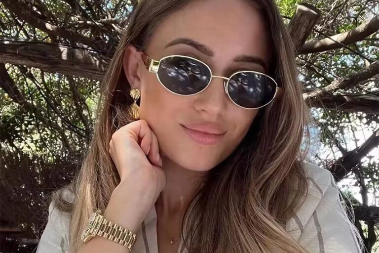 Lucky Vintage Gold Oval Metal Frame Sunglasses with Custom Logo (1) Vintage gold oval metal sunglasses