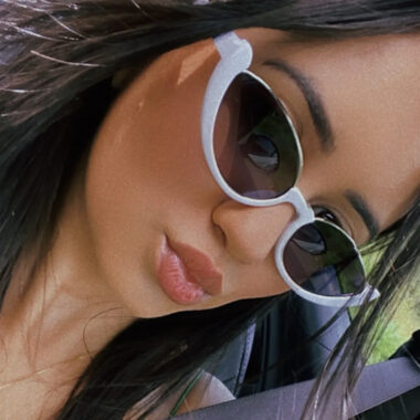 Cat-eye half frame Y2K sunglasses