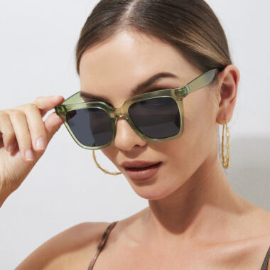 Large frame square sunglasses